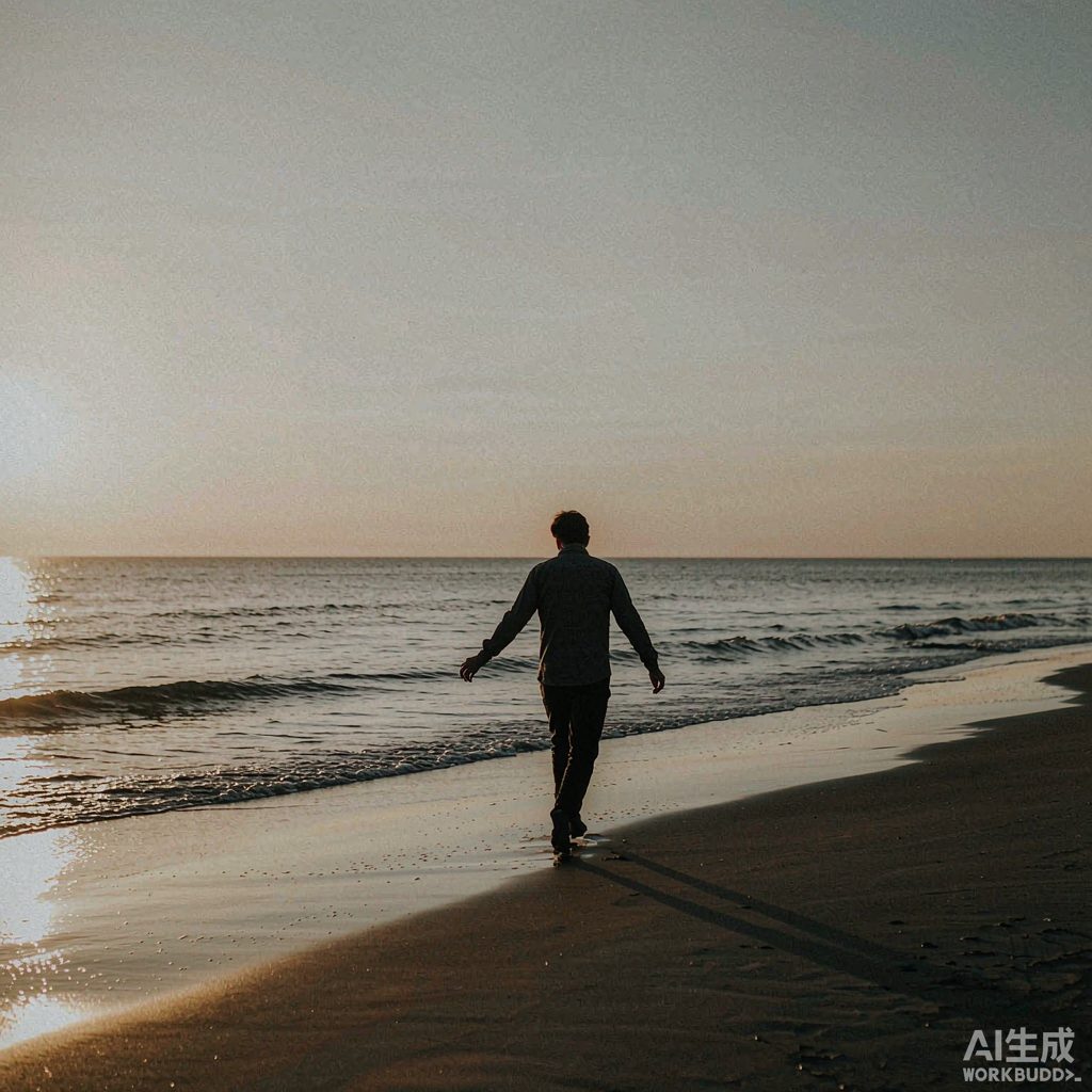海边散步